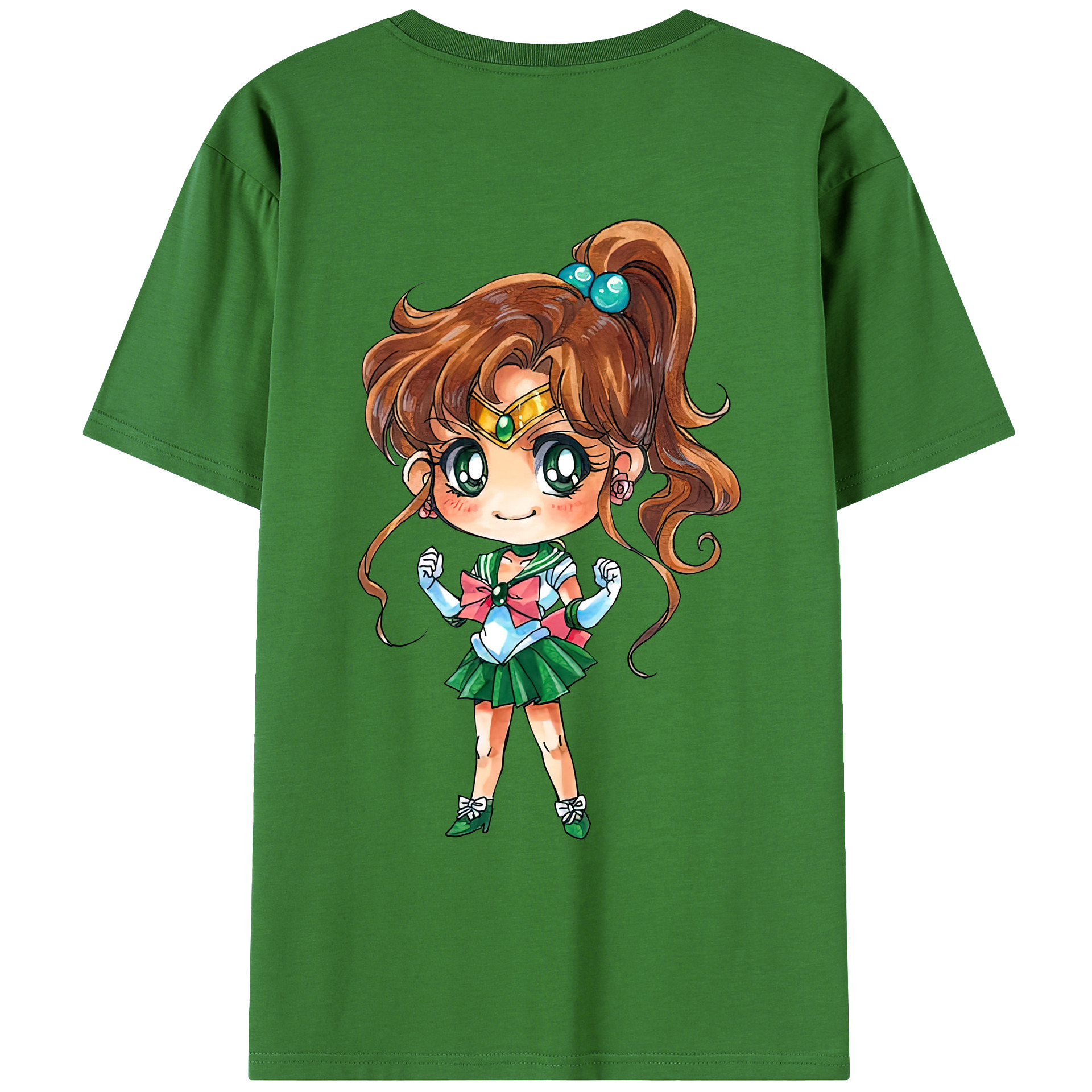 （画像用） 美少女戦士セーラームーン 木野 まこと きの まこと Sailor Moon Kino Makoto （セーラージュピター；Sailor Jupiter） レディース半袖Tシャツ(バックプリント)